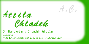 attila chladek business card